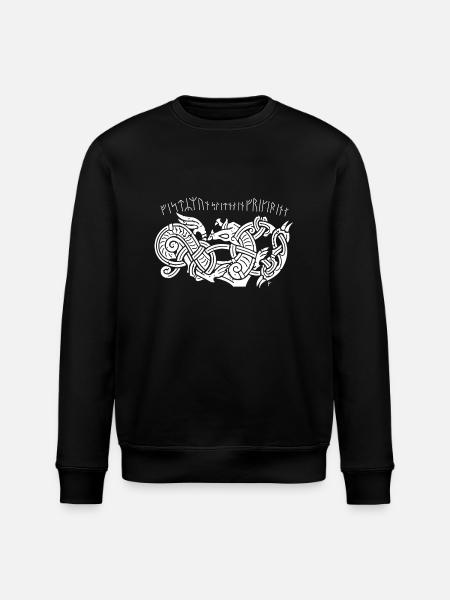 Odin Geri et Freki - Sweat bio ROLLER Stanley/Stella Unisexe - noir