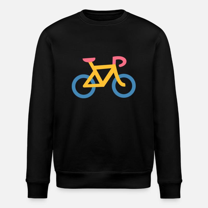 Vélo Jaune et Bleu - Sweat bio ROLLER Stanley/Stella Unisexe - noir