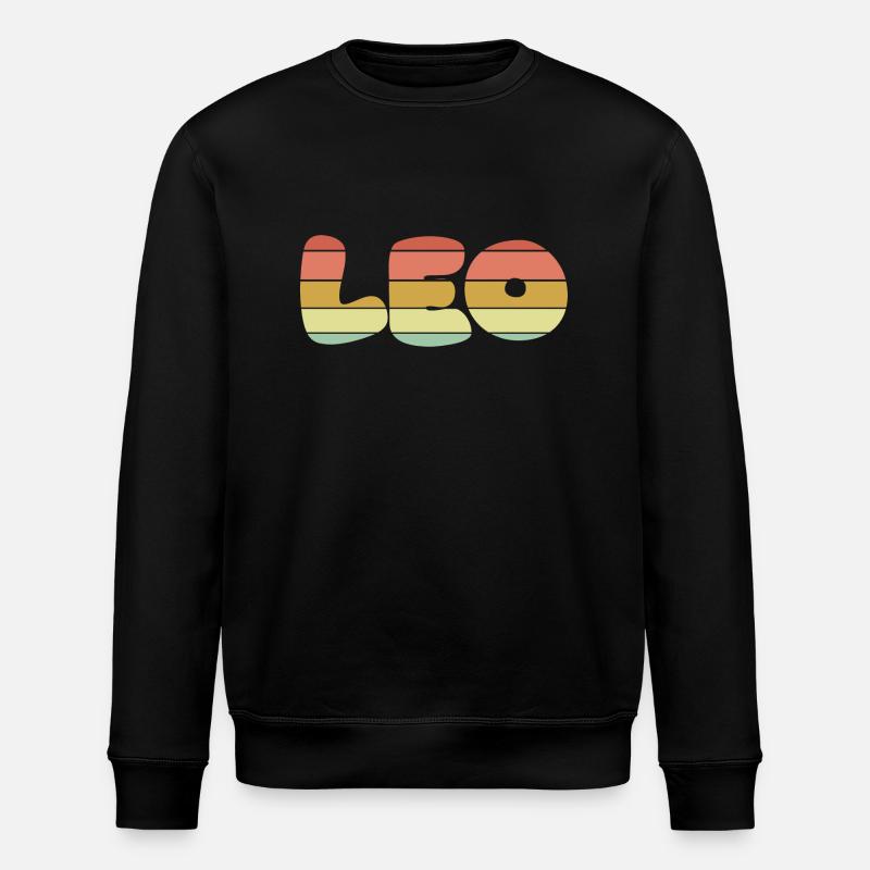 Leo sunset texture - Stanley/Stella Unisex Bio-Sweatshirt ROLLER - Schwarz