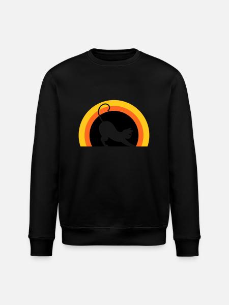 Cat > Vector Graphic ! Cat - Stanley/Stella ROLLER Unisex Organic Sweatshirt - black