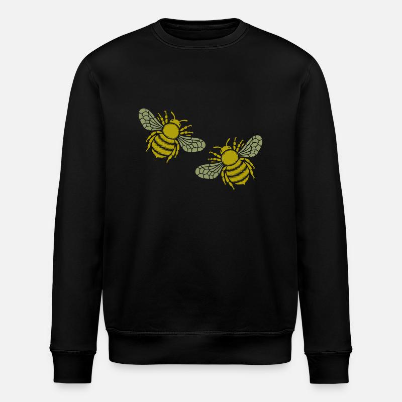 Bee 2 - Stanley/Stella ROLLER Unisex Organic Sweatshirt - black
