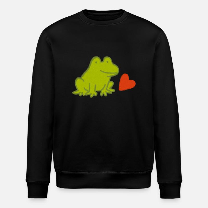 Mutfrosch 1 - Stanley/Stella Unisex Bio-Sweatshirt ROLLER - Schwarz