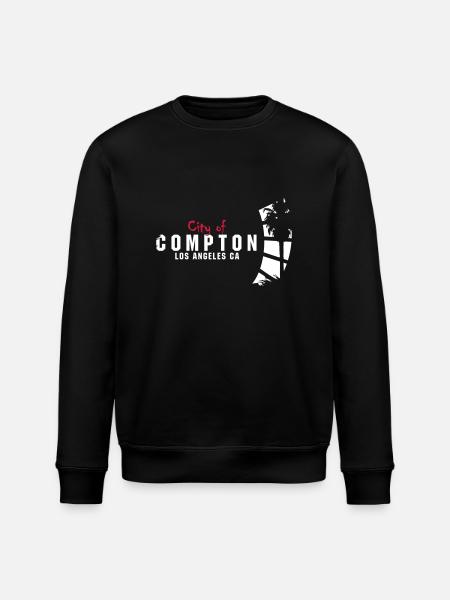 city of compton - Stanley/Stella ROLLER Unisex Organic Sweatshirt - black