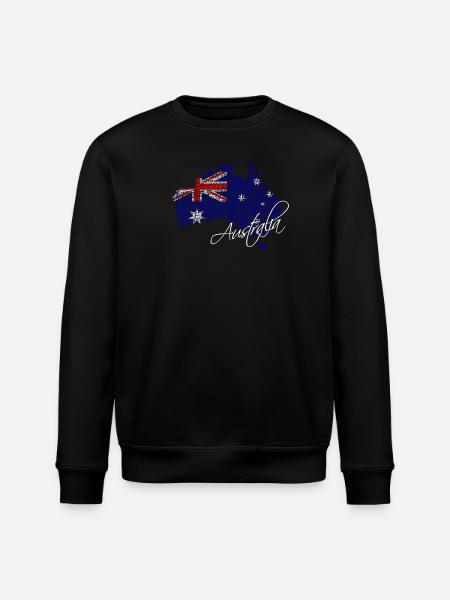 Australien - Australia - Stanley/Stella Unisex Bio-Sweatshirt ROLLER - Schwarz