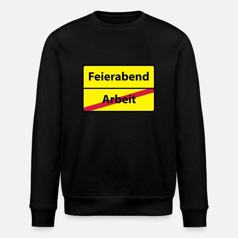 Arbeit Feierabend - Stanley/Stella Unisex Bio-Sweatshirt ROLLER - Schwarz