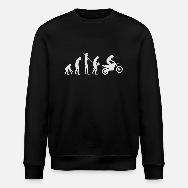 Motocross Evolution - Sweat bio ROLLER Stanley/Stella Unisexe - noir
