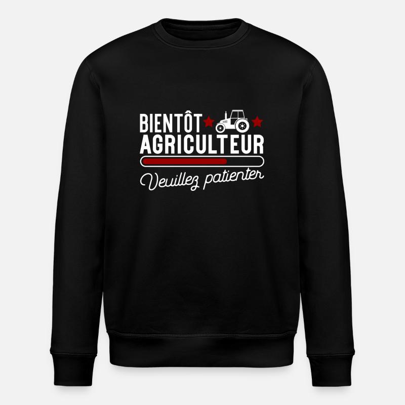Bientôt agriculteur cadeau - Sweat bio ROLLER Stanley/Stella Unisexe - noir
