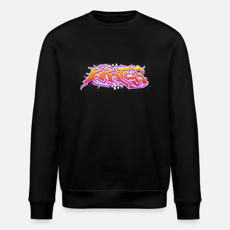 Pirates Graffiti - Stanley/Stella Unisex Bio-Sweatshirt ROLLER - Schwarz