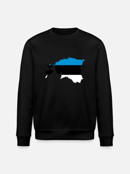 Estland - Stanley/Stella Unisex Bio-Sweatshirt ROLLER - Schwarz