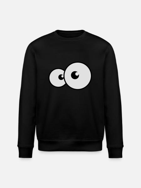 augen - Stanley/Stella ROLLER Unisex Organic Sweatshirt - black