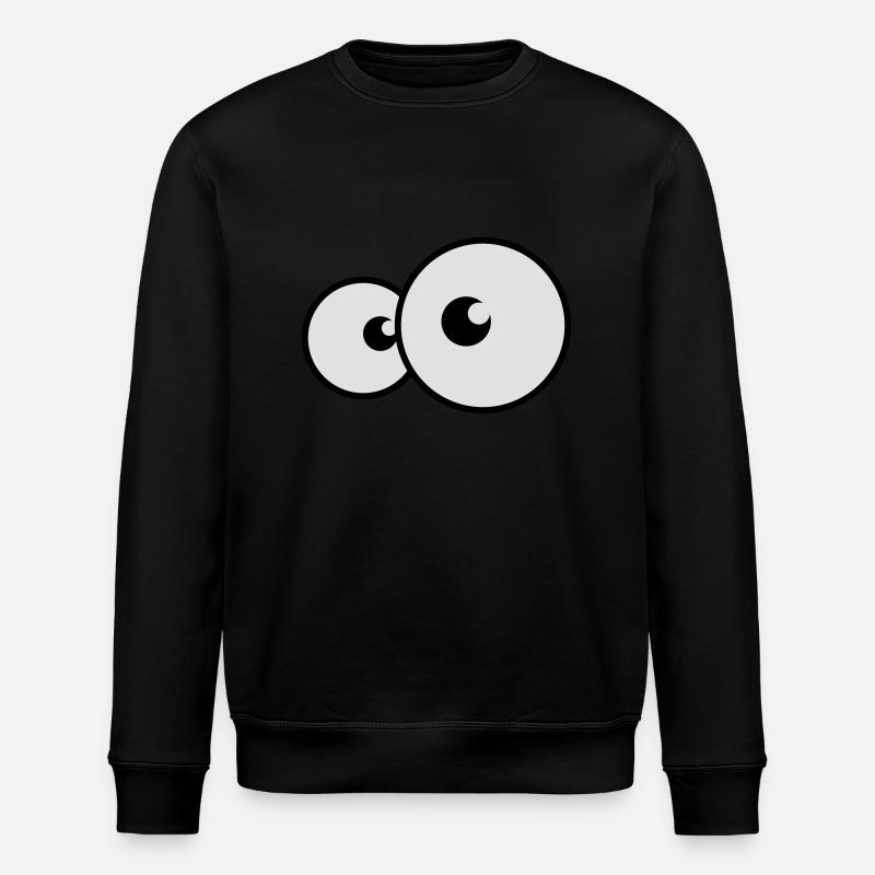 augen - Stanley/Stella ROLLER Unisex Organic Sweatshirt - black