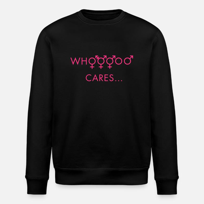 who cares about gender - Stanley/Stella Unisex Bio-Sweatshirt ROLLER - Schwarz