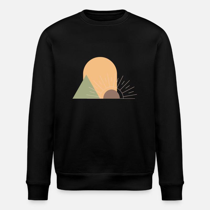 Boho Sonne - Stanley/Stella Unisex Bio-Sweatshirt ROLLER - Schwarz