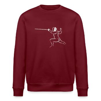 Fencing - Stanley/Stella ROLLER Unisex Organic Sweatshirt - burgundy - Front - Nik (191cm)