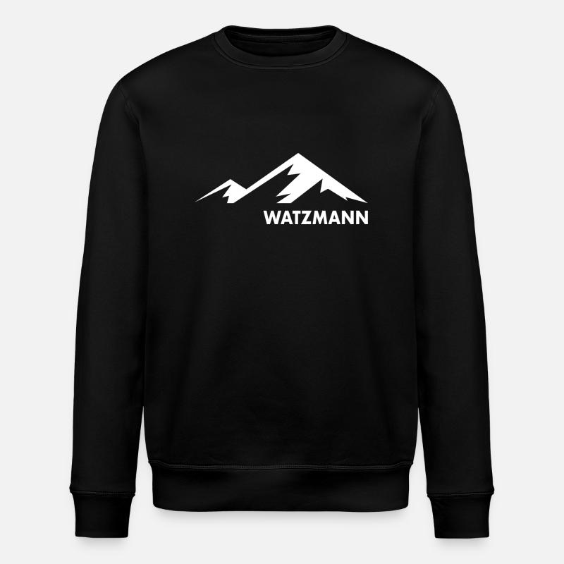 Berg Watzmann, Bavaria - Stanley/Stella ROLLER Unisex Organic Sweatshirt - black