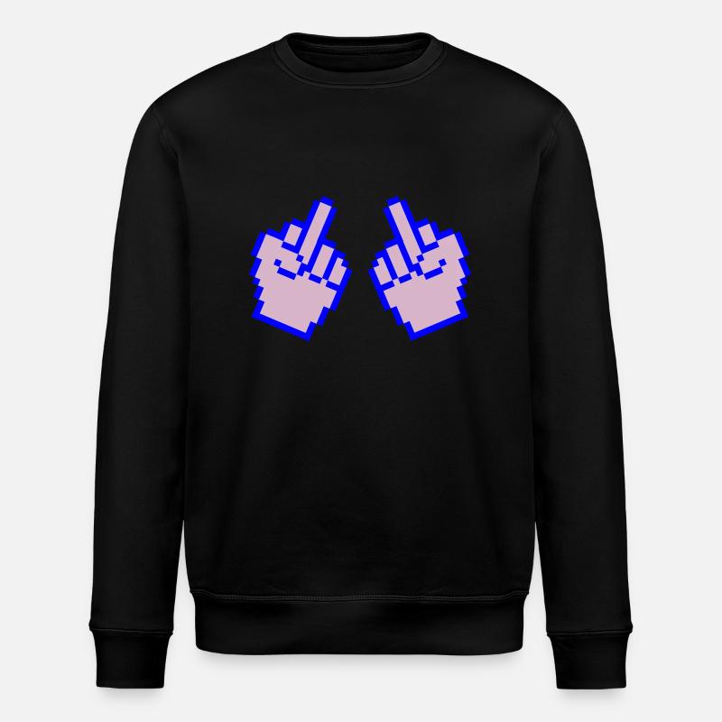 Doigt d’honneur Pixel 2 - Sweat bio ROLLER Stanley/Stella Unisexe - noir
