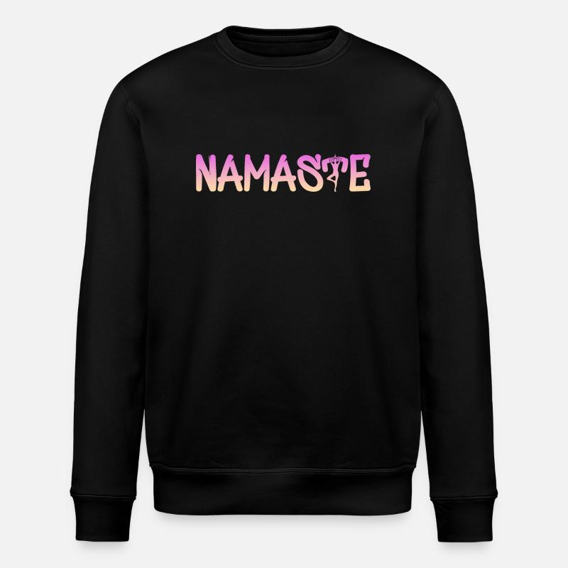 Namaste Yoga - Stanley/Stella Unisex Bio-Sweatshirt ROLLER - Schwarz