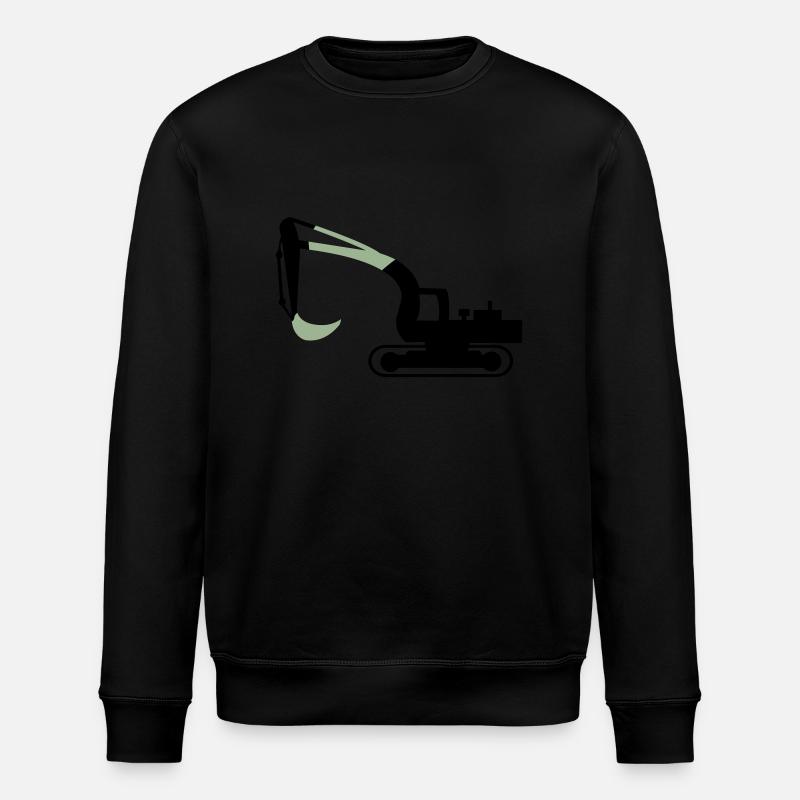 excavatrice - Sweat bio ROLLER Stanley/Stella Unisexe - noir