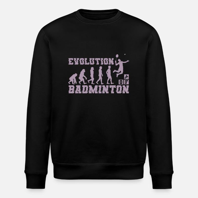 Badminton Evolution Silhouette - Stanley/Stella ROLLER Unisex Organic Sweatshirt - black
