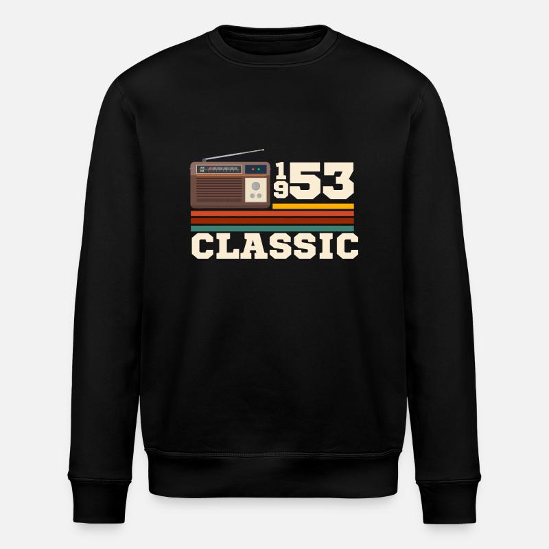 Anniversary 1953 retro classic - Stanley/Stella ROLLER Unisex Organic Sweatshirt - black