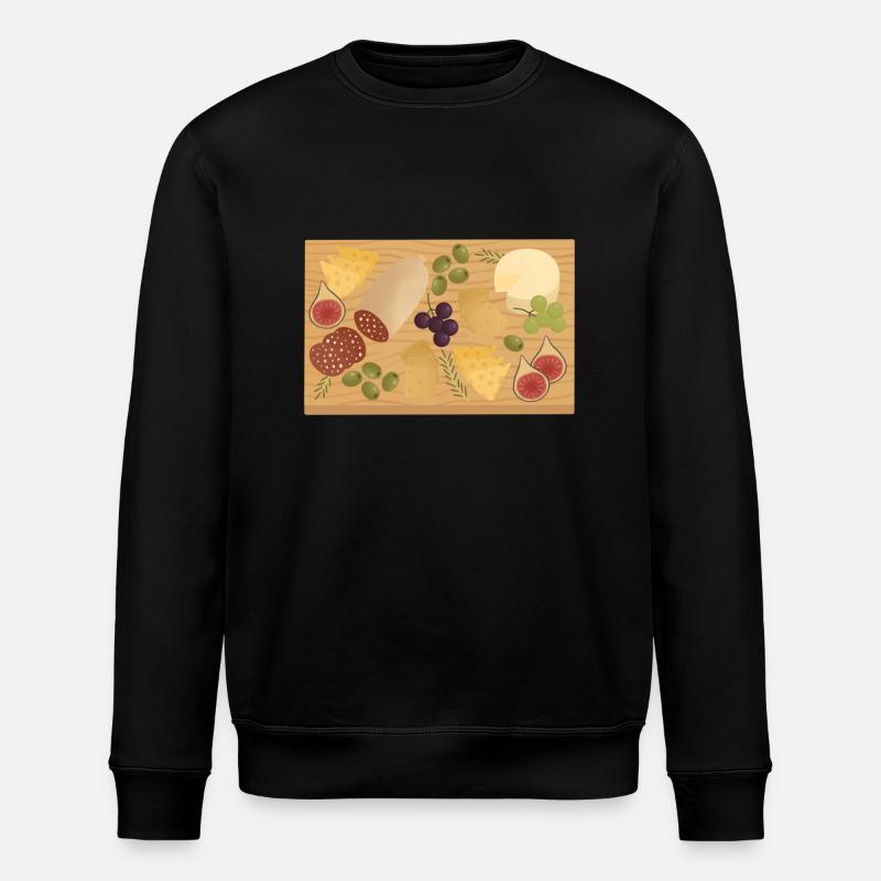 Charcuterie-Brett - Stanley/Stella Unisex Bio-Sweatshirt ROLLER - Schwarz