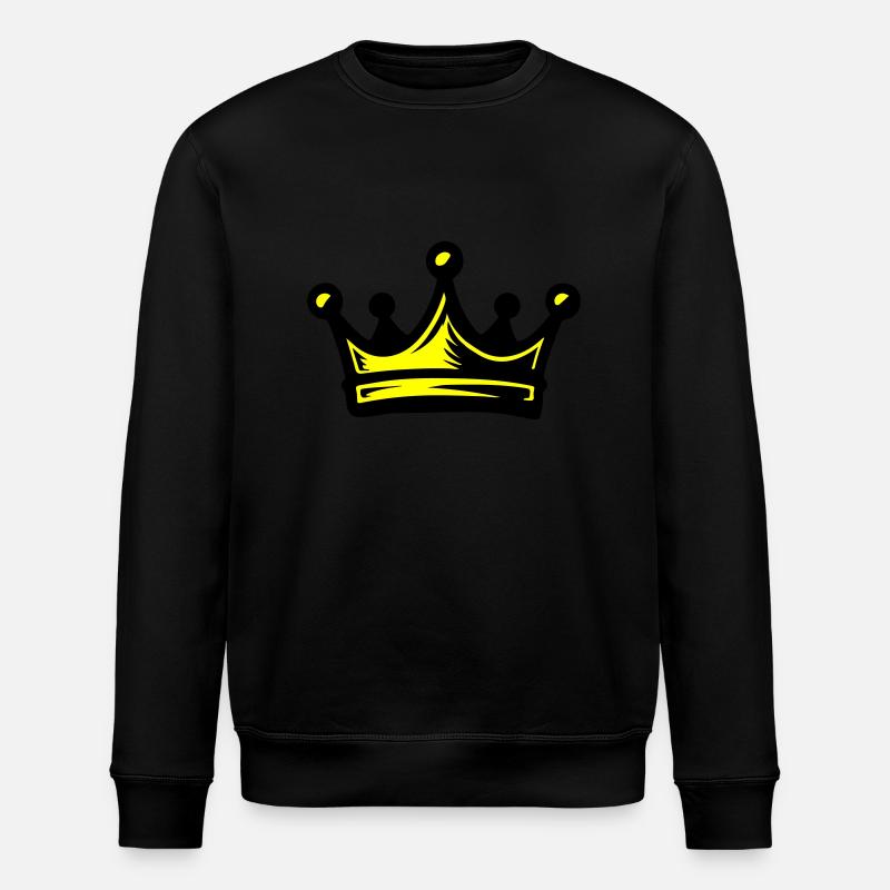 Crown King - Stanley/Stella ROLLER Unisex Organic Sweatshirt - black