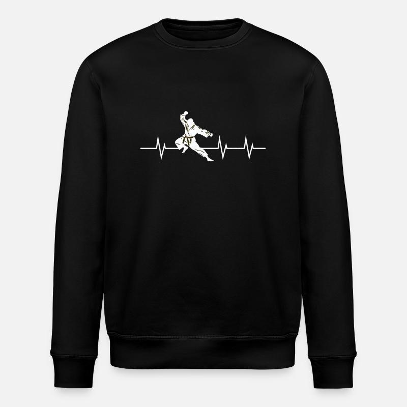 Martial Heartbeat - Stanley/Stella Unisex Bio-Sweatshirt ROLLER - Schwarz