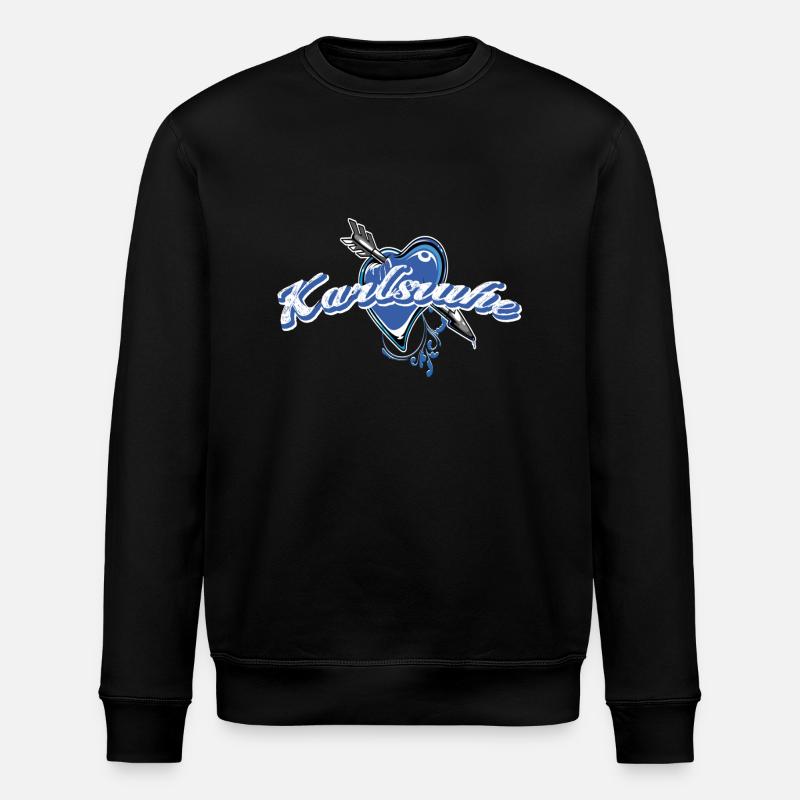 Karlsruhe - Stanley/Stella Unisex Bio-Sweatshirt ROLLER - Schwarz