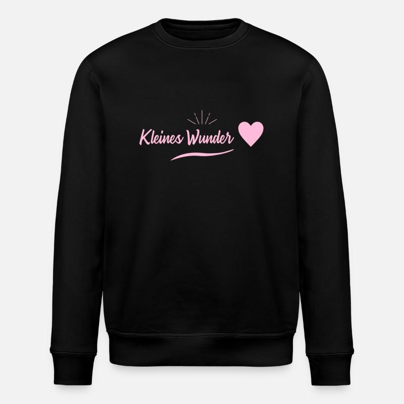 Schwangerschaft - kleines Wunder - Stanley/Stella Unisex Bio-Sweatshirt ROLLER - Schwarz