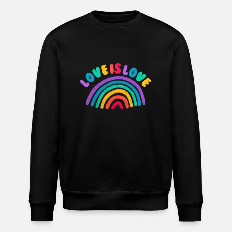 Love is all - Stanley/Stella Unisex Bio-Sweatshirt ROLLER - Schwarz