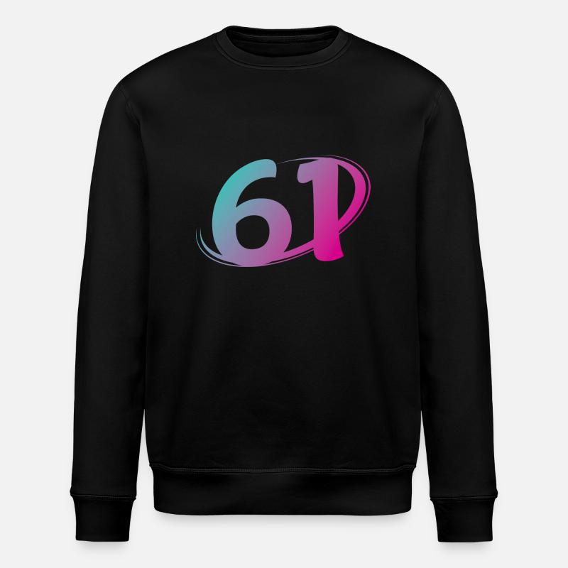 Nummer 61 mehrfarbig - Stanley/Stella Unisex Bio-Sweatshirt ROLLER - Schwarz