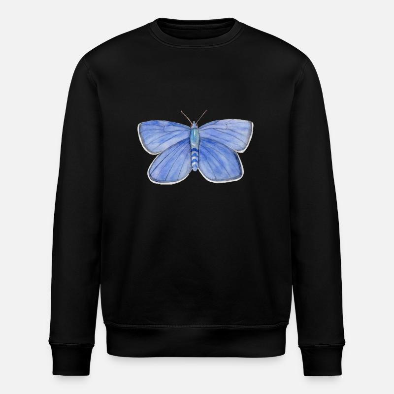 Bleu Papillon - Sweat bio ROLLER Stanley/Stella Unisexe - noir