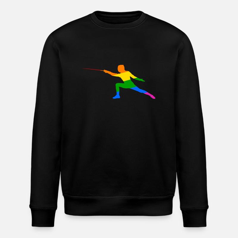 Escrime arc-en-ciel - Sweat bio ROLLER Stanley/Stella Unisexe - noir