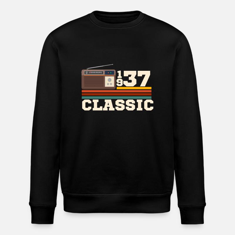 Anniversaire 1937 retro classic - Sweat bio ROLLER Stanley/Stella Unisexe - noir
