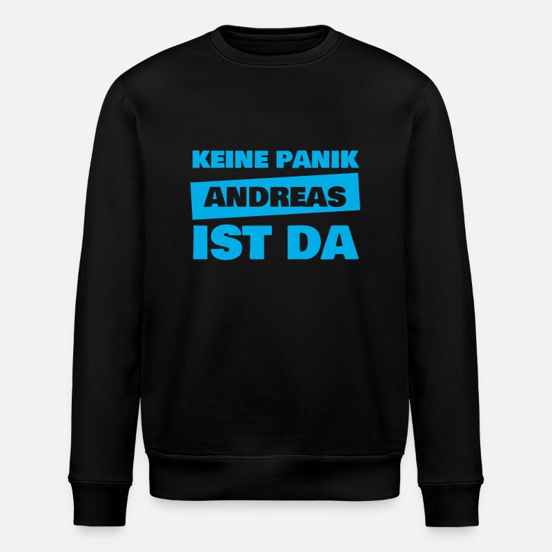First name Andreas - Stanley/Stella ROLLER Unisex Organic Sweatshirt - black