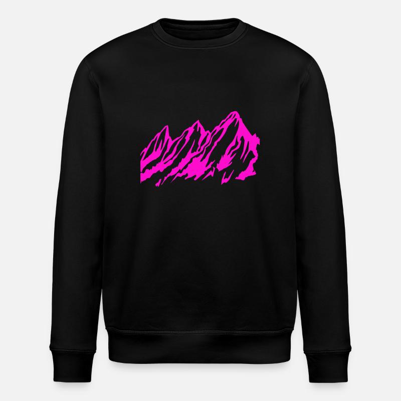 Berge - Berg - Stanley/Stella Unisex Bio-Sweatshirt ROLLER - Schwarz