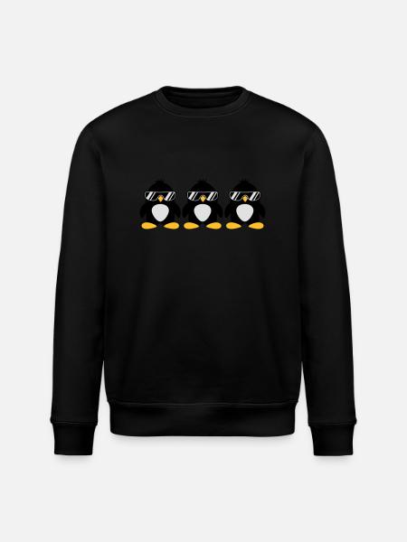 Penguin Team - Stanley/Stella Unisex Bio-Sweatshirt ROLLER - Schwarz