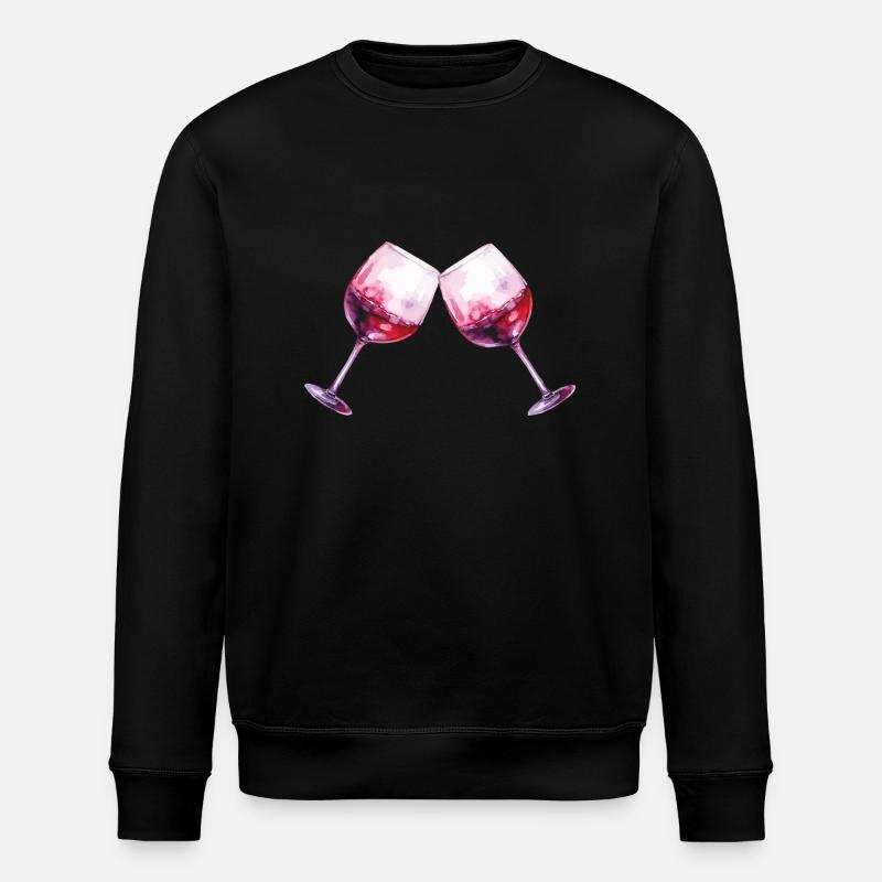 Verres à vin 2 - Sweat bio ROLLER Stanley/Stella Unisexe - noir
