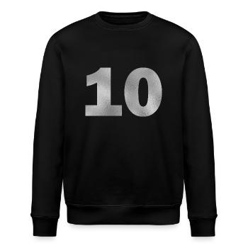 Geburtstag 10 Jahre - Stanley/Stella Unisex Bio-Sweatshirt ROLLER - Schwarz - Vorne - Nik (191cm)