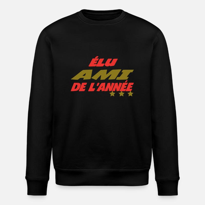 Elu AMI de l'année - Sweat bio ROLLER Stanley/Stella Unisexe - noir