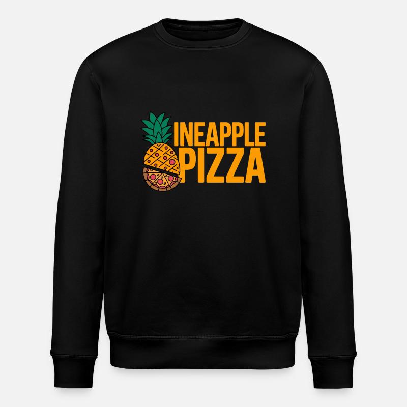 Pineapple Pizza - Stanley/Stella ROLLER Unisex Organic Sweatshirt - black