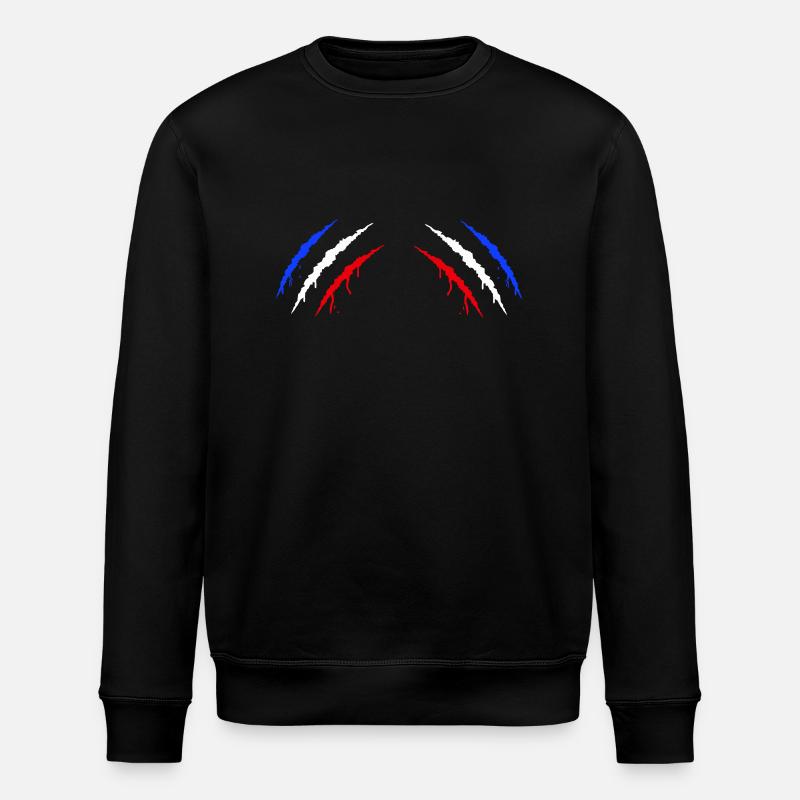Krallen Frankreich 2 - Stanley/Stella Unisex Bio-Sweatshirt ROLLER - Schwarz