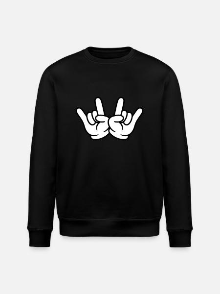 Hand Comic Party - Stanley/Stella ROLLER Unisex Organic Sweatshirt - black