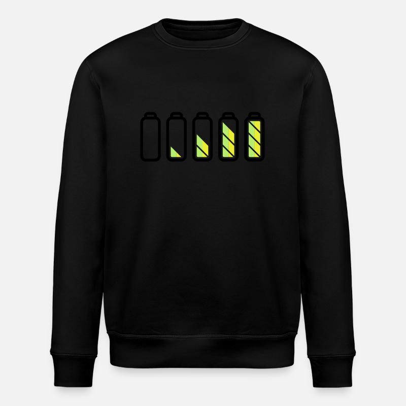 battery_loading - Stanley/Stella ROLLER Unisex Organic Sweatshirt - black