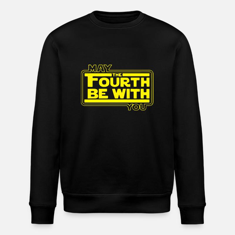 May The 4th Fourth - Stanley/Stella Unisex Bio-Sweatshirt ROLLER - Schwarz