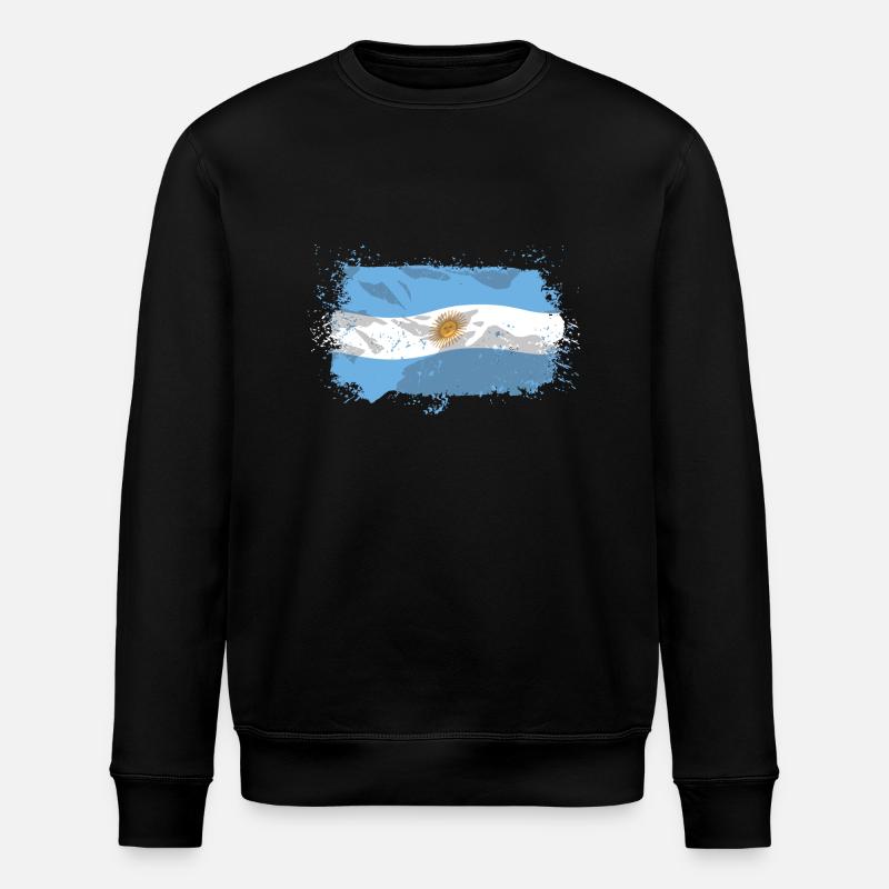 Argentina Flag - Stanley/Stella Unisex Bio-Sweatshirt ROLLER - Schwarz