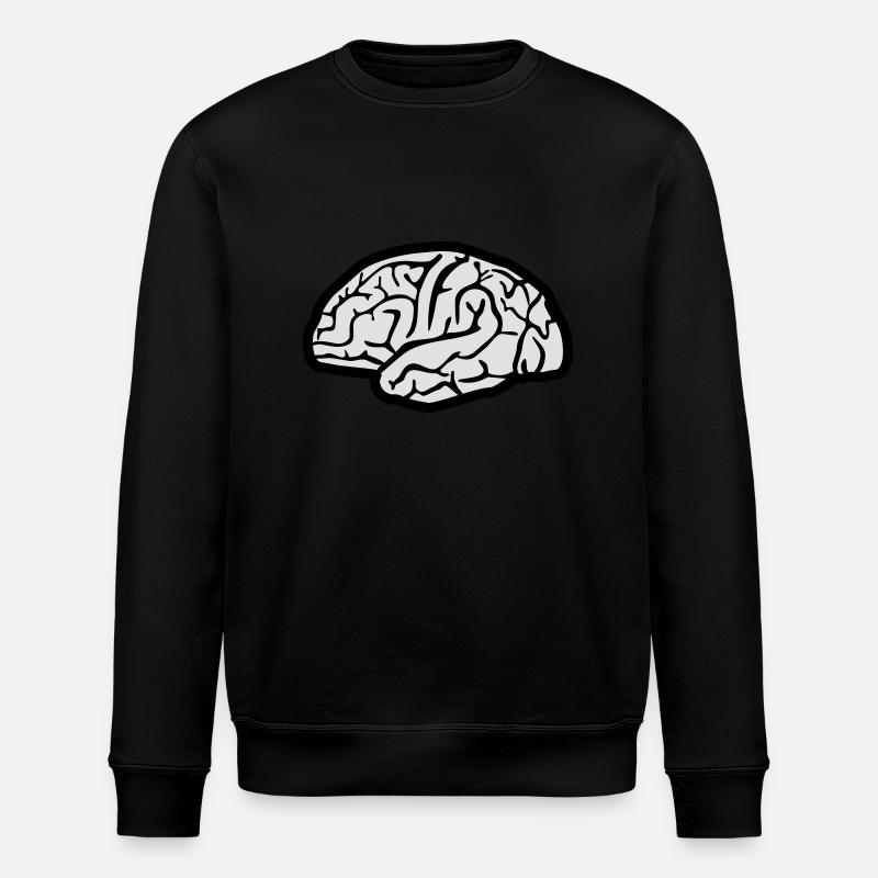Gehirn, Hirn - Stanley/Stella Unisex Bio-Sweatshirt ROLLER - Schwarz