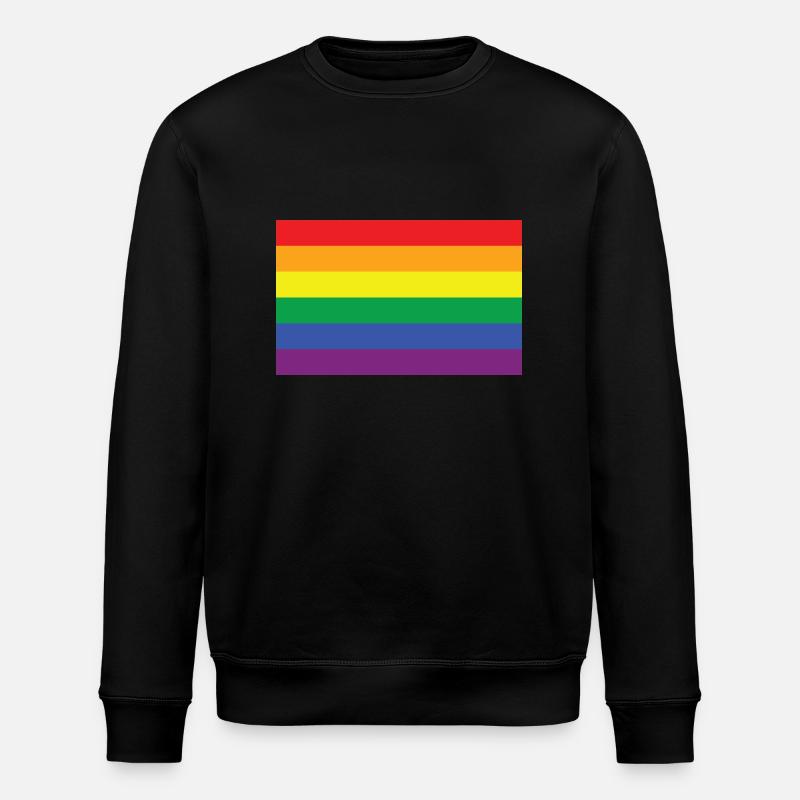 Regenbogen - Stanley/Stella Unisex Bio-Sweatshirt ROLLER - Schwarz