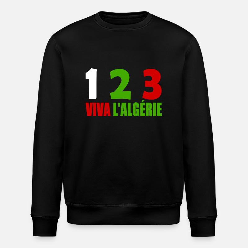 Algerien - Stanley/Stella Unisex Bio-Sweatshirt ROLLER - Schwarz