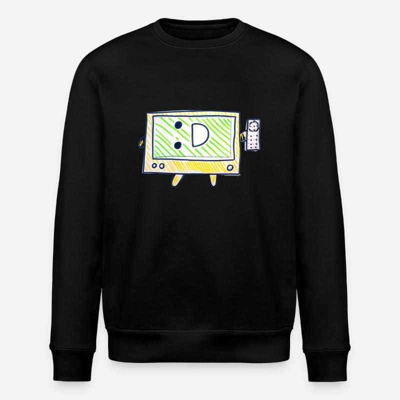 La télé - Sweat bio ROLLER Stanley/Stella Unisexe - noir